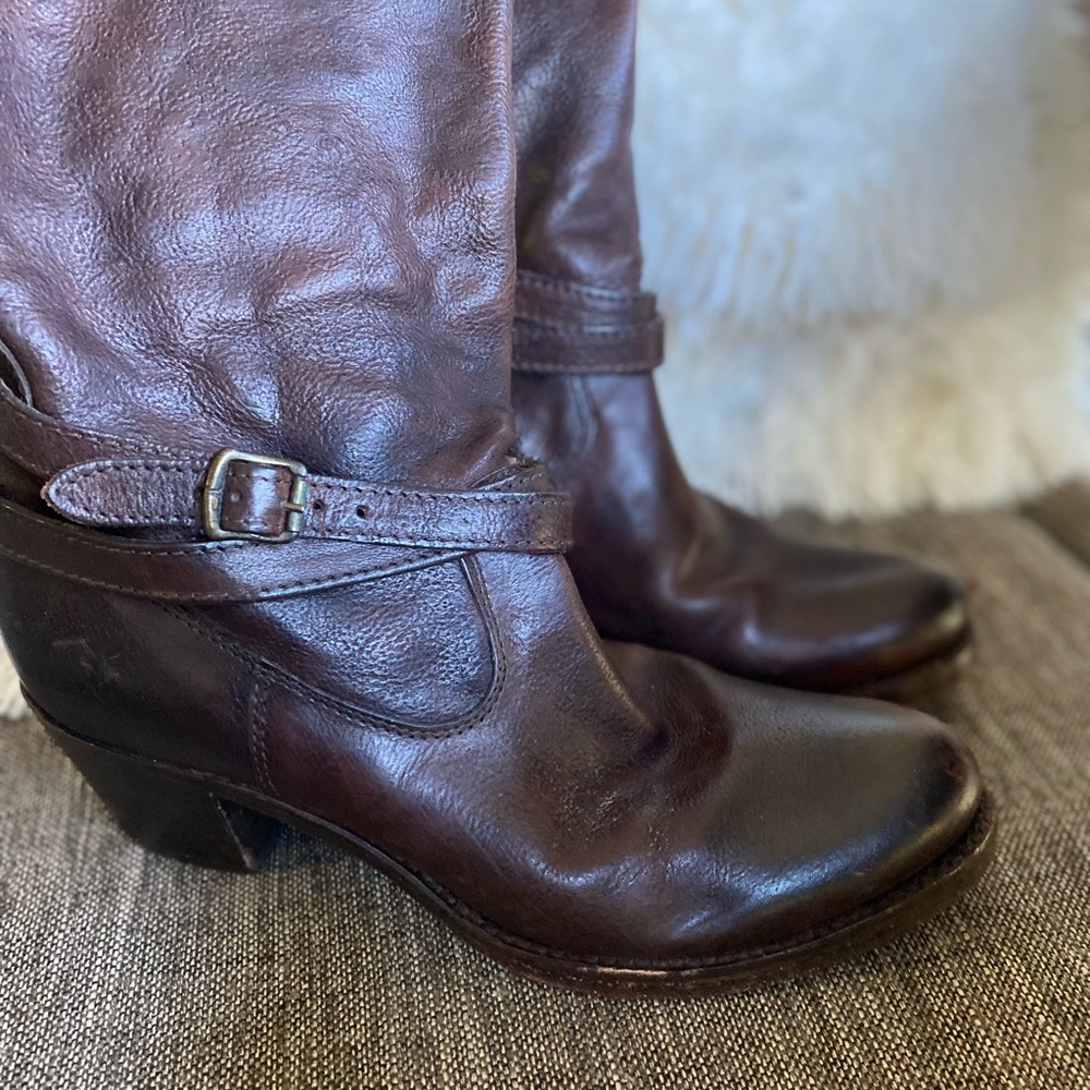 Frye brown leather boots, Size 7 - Picture 3 of 5